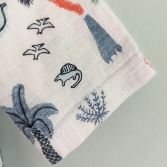 Aden + Anais Dinotime Infant Long Sleeve Muslin Footie Zippy Size 6-9 Months - Picture 7 of 10